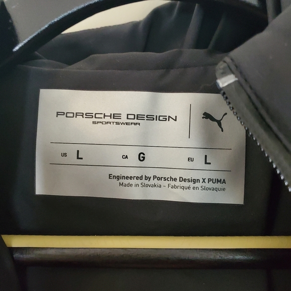 NWT Puma x Porsche Design Mens padded jacket jet black sz L $420 - Picture 7 of 9